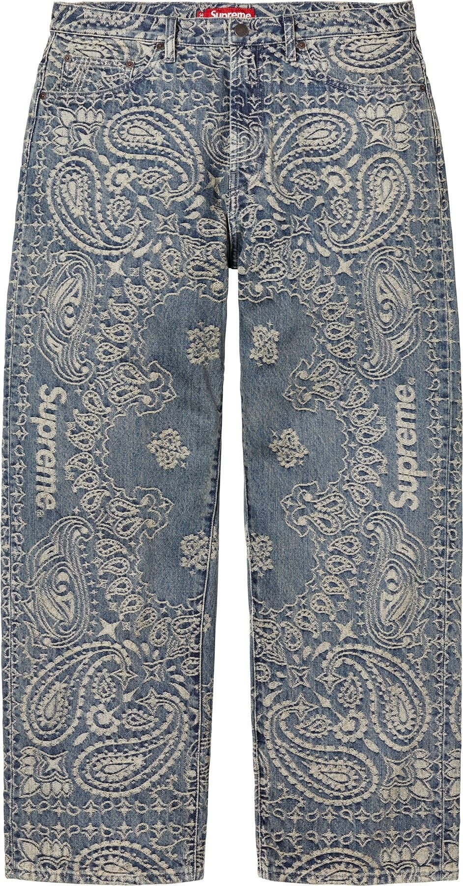 Bandana Jacquard Baggy Jean view 6